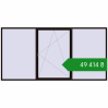 Ціноутворення Вікна 4000x2000 мм REHAU Euro 70 BLACK_BROWN з двох сторін. Ціна: ₴49,414.11