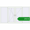 Ціноутворення Вікна 2300x1300 мм REHAU Euro 70 Білий (RAL 9016) з двох сторін. Ціна: €370.38