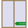 Ціноутворення Вікна 1890x2100 мм REHAU SYNEGO MD LIGHT_OAK з двох сторін. Ціна: ₴24,744.13
