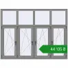 Ціноутворення Вікна 2000x1500 мм Altest Pony 375 RAL 9007 Grey aluminium з двох сторін. Ціна: ₴44,135.14