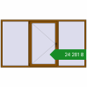 Ціноутворення Вікна 2600x1450 мм REHAU Euro 70 GOLDEN OAK з двох сторін. Ціна: ₴24,281.15