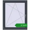 Ціноутворення Вікна 1000x1200 мм REHAU Euro 60 ANTHRACITE_GREY_STRUKTURAL з двох сторін. Ціна: ₴8,134.44