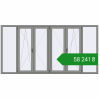 Ціноутворення Вікна 3000x1500 мм Altest Pony 375 RAL 9007 Grey aluminium з двох сторін. Ціна: ₴58,240.78