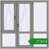 Ціноутворення Вікна 1500x1500 мм Altest Pony 375 RAL 9007 Grey aluminium з двох сторін. Ціна: ₴27,267.09