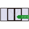 Ціноутворення Вікна 3000x1400 мм REHAU Euro 60 BLACK_BROWN з двох сторін. Ціна: ₴24,650.67