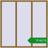 Ціноутворення Вікна 2000x2000 мм REHAU Euro 70 LIGHT_OAK з двох сторін. Ціна: ₴19,467.10