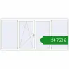 Ціноутворення Вікна 3000x1400 мм Altest Pony 375 RAL 9016 Traffic white з двох сторін. Ціна: ₴24,753.26