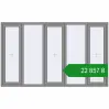 Ціноутворення Вікна 2500x1500 мм Altest Pony 375 RAL 9007 Grey aluminium з двох сторін. Ціна: ₴22,856.52