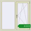 Ціноутворення Вікна 1120x1130 мм REHAU Euro 60 PEARL_WHITE_BEIGE_52L-2 з двох сторін. Ціна: ₴8,513.33