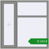 Ціноутворення Вікна 1500x1500 мм Altest Pony 375 RAL 9007 Grey aluminium з двох сторін. Ціна: ₴12,242.56