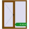 Ціноутворення Вікна 1300x1500 мм REHAU Euro 70 GOLDEN OAK з двох сторін. Ціна: ₴15,302.02