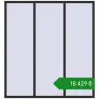 Ціноутворення Вікна 2000x2150 мм REHAU Euro 60 ANTHRACITE_GREY_GLATT з двох сторін. Ціна: ₴18,429.08