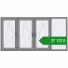 Ціноутворення Вікна 2400x1200 мм Altest Pony 375 RAL 9007 Grey aluminium з двох сторін. Ціна: ₴37,125.25