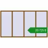 Ціноутворення Вікна 2950x1670 мм REHAU Euro 60 GOLDEN OAK з двох сторін. Ціна: ₴20,724.71