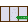 Ціноутворення Вікна 2460x1400 мм REHAU Euro 70 WALNUT з двох сторін. Ціна: ₴21,284.60