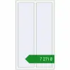 Ціноутворення Вікна 930x1650 мм REHAU Euro 70 Білий (RAL 9016) з двох сторін. Ціна: ₴7,271.30