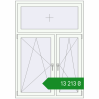 Ціноутворення Вікна 1200x1700 мм REHAU Euro 70 Білий (RAL 9016) з двох сторін. Ціна: ₴13,212.68