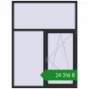 Ціноутворення Вікна 1500x2000 мм REHAU SYNEGO MD BLACK_ULTI-MATT з двох сторін. Ціна: ₴24,316.02