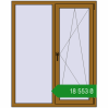 Ціноутворення Вікна 1200x1500 мм REHAU SYNEGO MD LIGHT_OAK з двох сторін. Ціна: ₴18,552.70