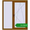 Ціноутворення Вікна 1200x1400 мм REHAU Euro 70 GOLDEN OAK з двох сторін. Ціна: ₴13,277.89