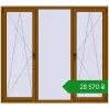 Ціноутворення Вікна 2000x1800 мм REHAU Euro 70 GOLDEN OAK з двох сторін. Ціна: ₴28,569.62
