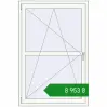 Ціноутворення Вікна 1000x1500 мм REHAU Euro 70 Білий (RAL 9016) з двох сторін. Ціна: ₴8,953.23