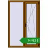 Ціноутворення Вікна 1000x1500 мм REHAU Euro 70 GOLDEN OAK з двох сторін. Ціна: ₴14,981.58