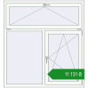Ціноутворення Tilt-and-Turn 1400x1500 mm REHAU Euro 60 RAL 9016 Traffic white two-sided. Ціна: ₴11,130.98