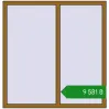 Ціноутворення Вікна 1350x1400 мм REHAU Euro 70 LIGHT_OAK з двох сторін. Ціна: ₴9,581.48