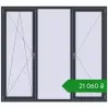 Ціноутворення Вікна 2000x1800 мм REHAU Euro 60 ANTHRACITE_GREY_STRUKTURAL з двох сторін. Ціна: ₴21,059.51