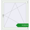 Ціноутворення Вікна 1150x1250 мм REHAU Euro 70 Білий (RAL 9016) з двох сторін. Ціна: ₴9,201.62