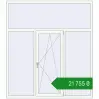 Ціноутворення Вікна 1860x2100 мм REHAU Euro 70 Білий (RAL 9016) з двох сторін. Ціна: ₴21,754.74