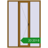 Ціноутворення Вікна 1550x2200 мм REHAU Euro 60 LIGHT_OAK з двох сторін. Ціна: ₴20,200.52