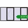 Ціноутворення Вікна 3200x1600 мм REHAU Euro 60 BLACK_BROWN з двох сторін. Ціна: ₴25,347.13