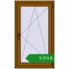 Ціноутворення Вікна 700x1200 мм REHAU Euro 70 GOLDEN OAK з двох сторін. Ціна: ₴9,273.91
