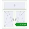 Ціноутворення Вікна 1300x1499 мм REHAU Euro 70 Білий (RAL 9016) з двох сторін. Ціна: ₴13,700.55