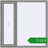 Ціноутворення Вікна 1500x1500 мм Altest Pony 375 RAL 9007 Grey aluminium з двох сторін. Ціна: ₴12,425.70