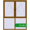 Ціноутворення Вікна 1750x2200 мм REHAU Brillant-Design GOLDEN OAK з двох сторін. Ціна: ₴34,637.62