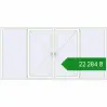 Ціноутворення Вікна 3000x1500 мм REHAU Euro 70 Білий (RAL 9016) з двох сторін. Ціна: ₴22,284.23