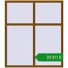 Ціноутворення Вікна 1560x1790 мм REHAU Brillant-Design GOLDEN OAK з двох сторін. Ціна: ₴20,810.83