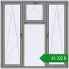 Ціноутворення Вікна 1800x1800 мм Altest Pony 375 RAL 9007 Grey aluminium з двох сторін. Ціна: ₴35,322.12