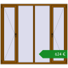 Ціноутворення Вікна 2000x1800 мм REHAU Euro 60. Ціна: €623.59