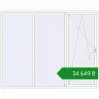 Ціноутворення Вікна 2900x2300 мм REHAU Euro 70 Білий (RAL 9016) з двох сторін. Ціна: ₴34,649.09