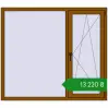 Ціноутворення Вікна 1600x1400 мм REHAU Euro 70 GOLDEN OAK з двох сторін. Ціна: ₴13,220.22
