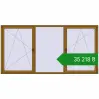 Ціноутворення Вікна 3000x1500 мм REHAU SYNEGO MD LIGHT_OAK з двох сторін. Ціна: ₴35,217.89