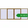 Ціноутворення Вікна 5000x2000 мм REHAU Brillant-Design GOLDEN OAK з двох сторін. Ціна: ₴84,485.02
