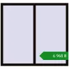 Ціноутворення Вікна 1420x1320 мм REHAU Euro 60 BLACK_BROWN з двох сторін. Ціна: ₴6,967.60