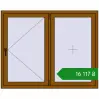 Ціноутворення Вікна 1500x1200 мм REHAU Euro 70 GOLDEN OAK з двох сторін. Ціна: ₴16,116.92