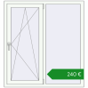 Ціноутворення Вікна 1200x1300 мм REHAU Brillant-Design. Ціна: €240.30