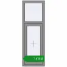 Ціноутворення Вікна 500x1500 мм Altest Pony 375 RAL 9007 Grey aluminium з двох сторін. Ціна: ₴7,614.36